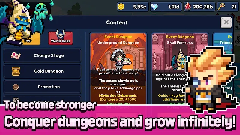Captura de pantalla 6 de Pixel Dragon Knights: Idle RPG