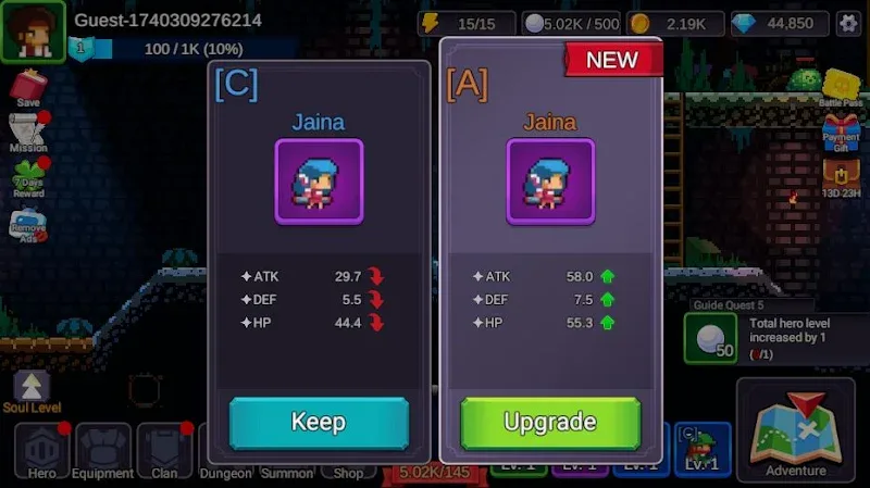 Pixel Clan: Dungeon Squad Captura de pantalla 4