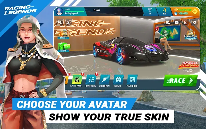 Tangkapan layar gameplay Racing Legends Funzy 3