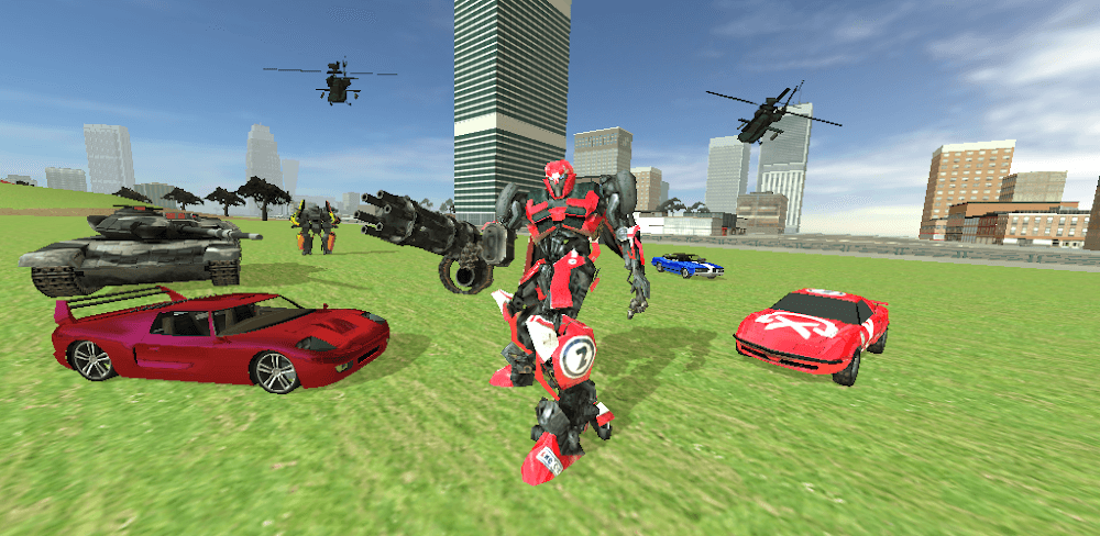 Racing Car Robot gameplay screenshot 1