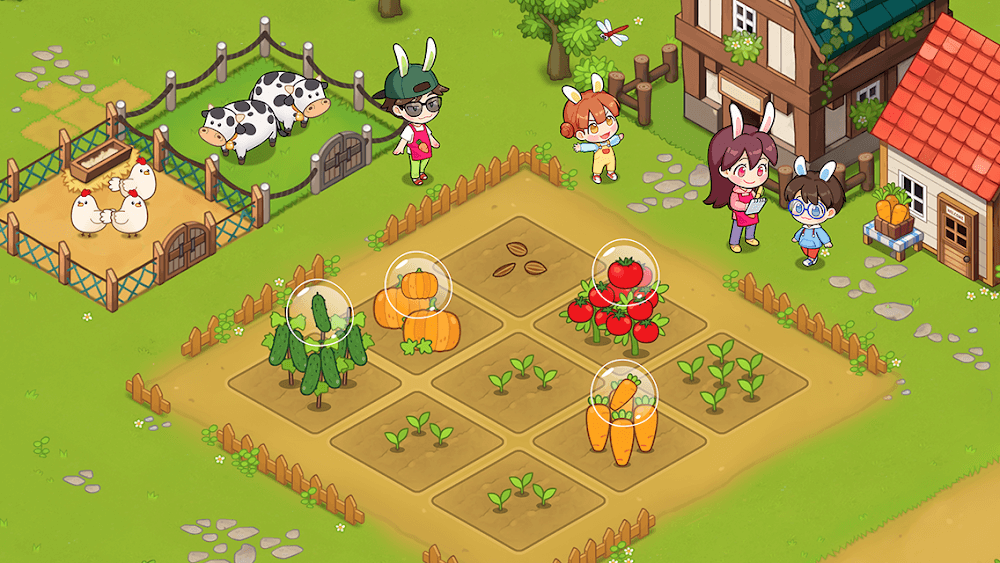 Rabbit Family's Carrot Farm gameplay screenshot 3