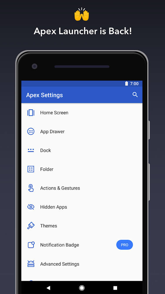 Apex Launcher screenshot 2