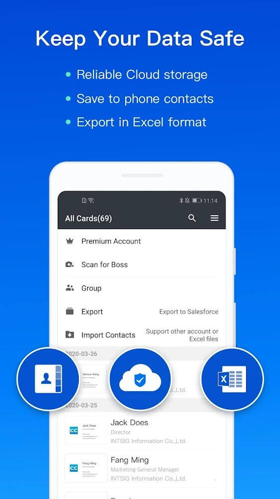 CamCard captura de pantalla 3