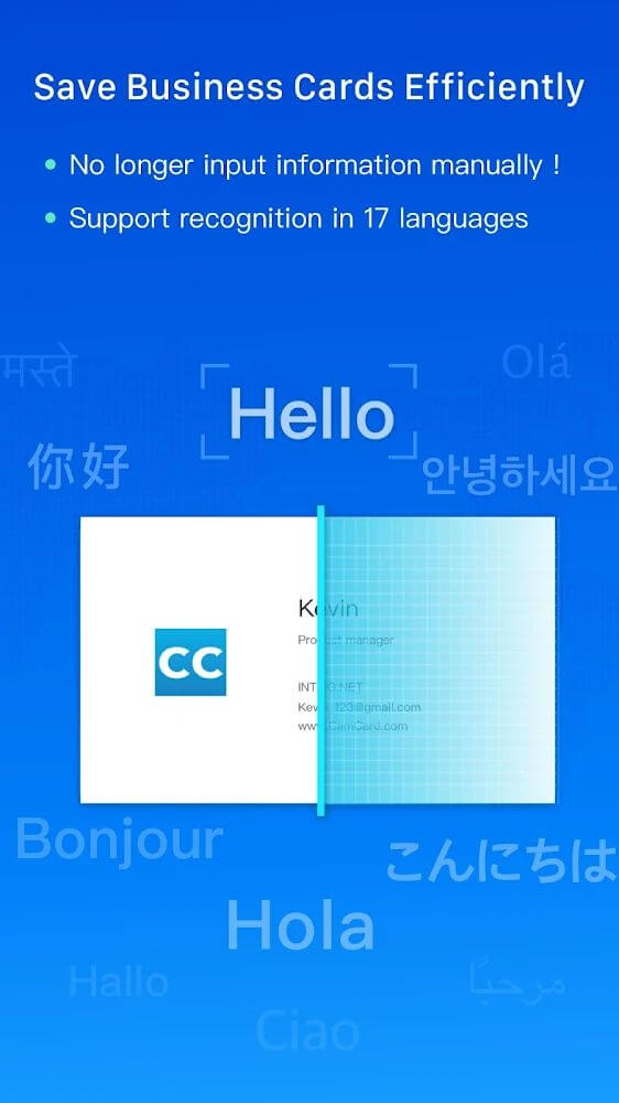 CamCard captura de pantalla 2