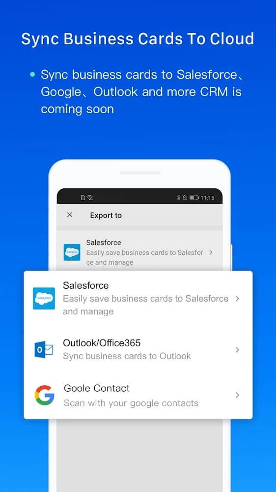 CamCard captura de pantalla 4