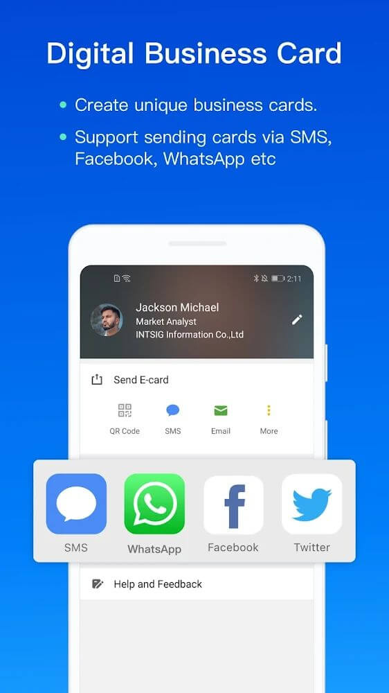 CamCard captura de pantalla 5