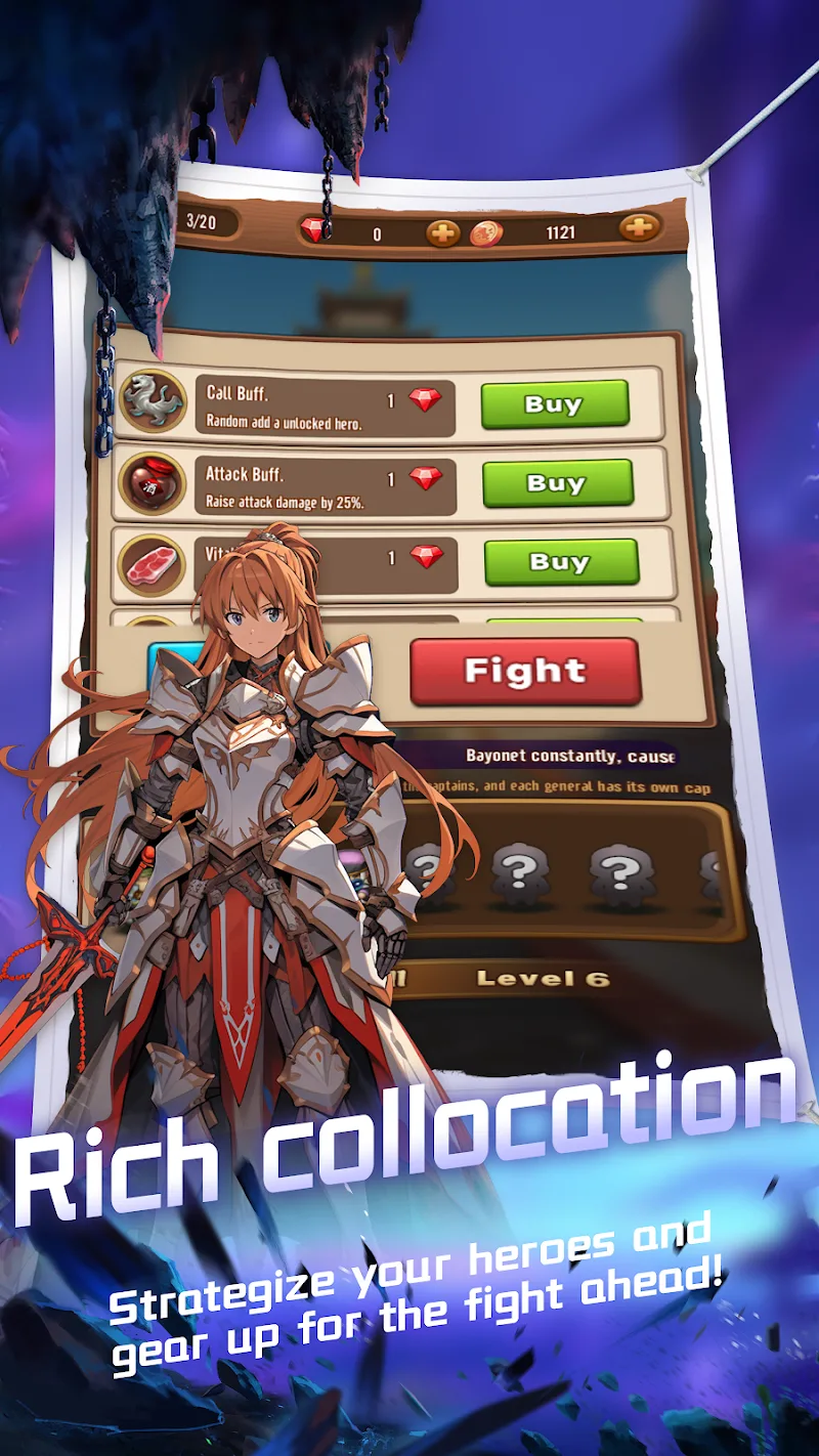 Screenshot Queue of Heroes 3