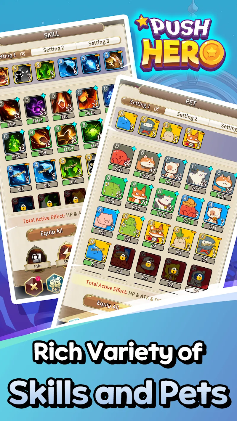 Tangkapan layar 5 Push Hero: Idle RPG