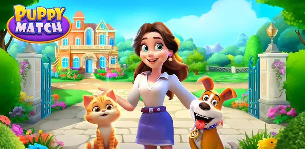 Captura de pantalla 1 de Puppy Match: Match 3 Game
