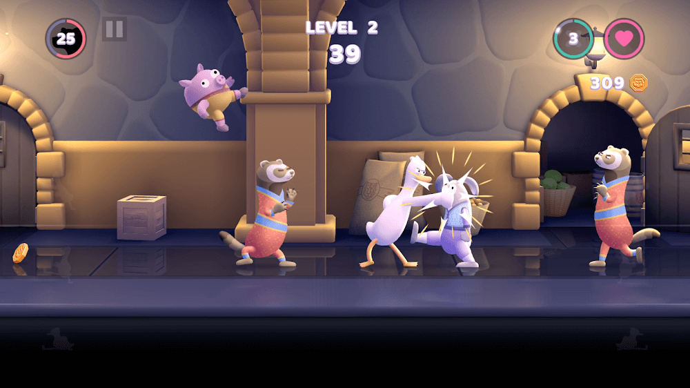 Screenshot gameplay Punch Kick Duck 3