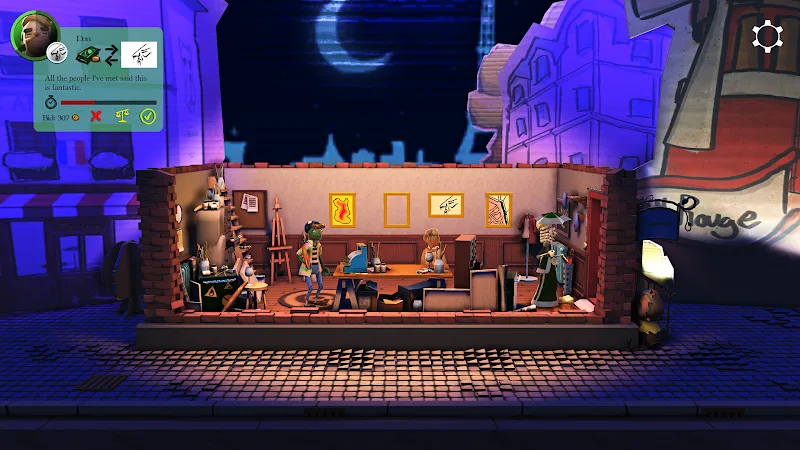 Captura de pantalla del gameplay de Passpartout: Starving Artist 4