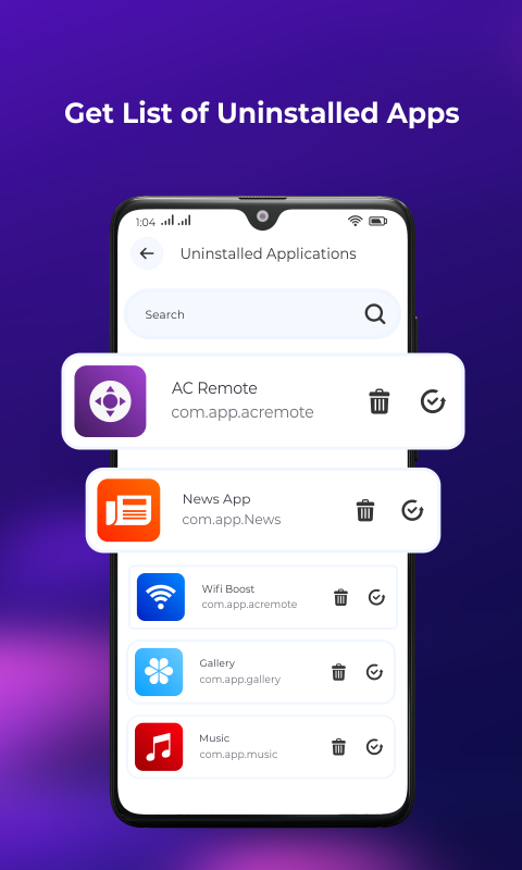 Captura de pantalla de vista previa de App Uninstall List & Recovery 2