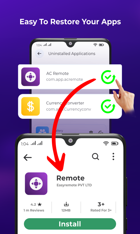 Captura de pantalla de vista previa de App Uninstall List & Recovery 3