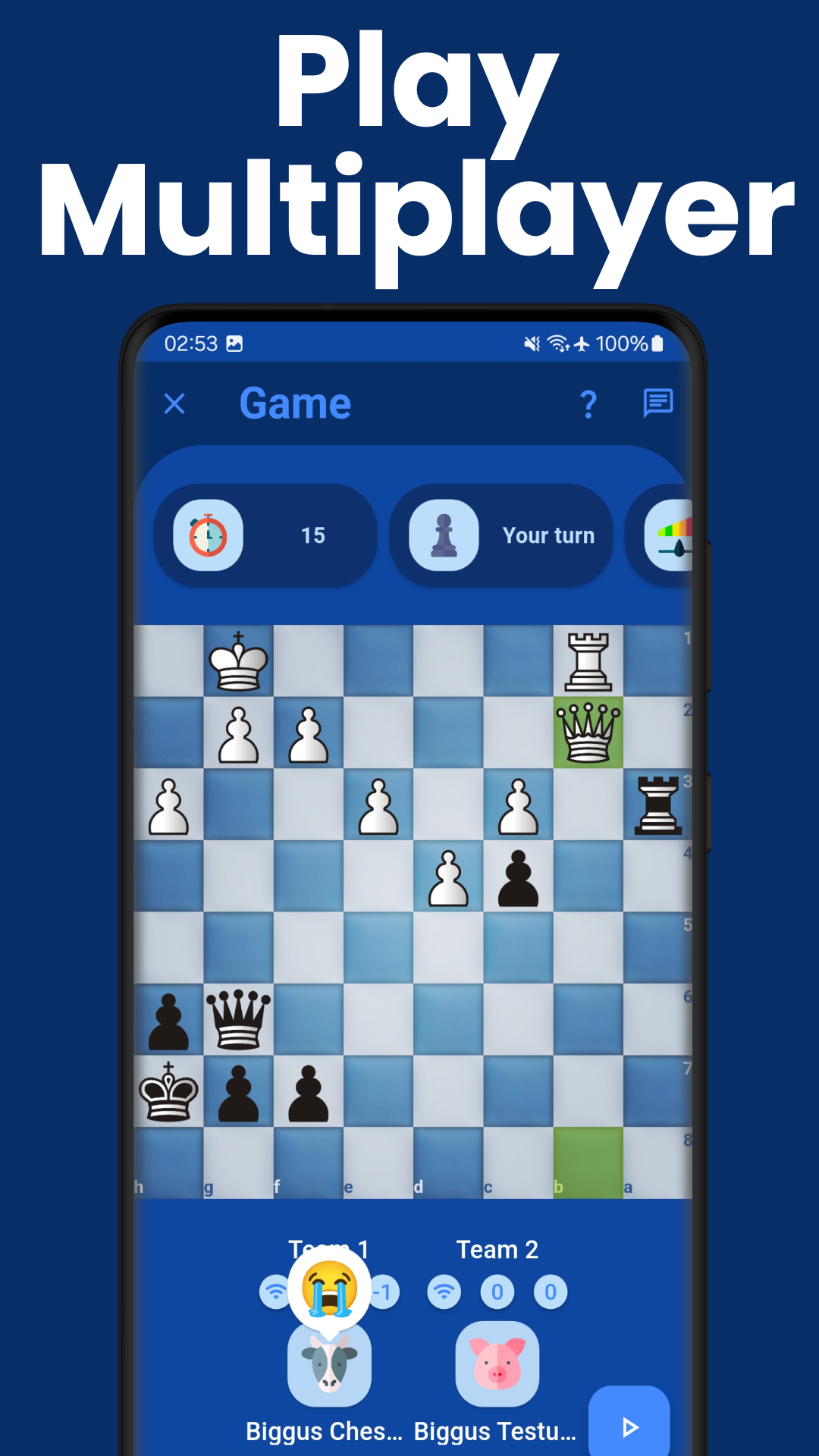 Chess Puzzles Multiplayer Game gameplay screenshot 2