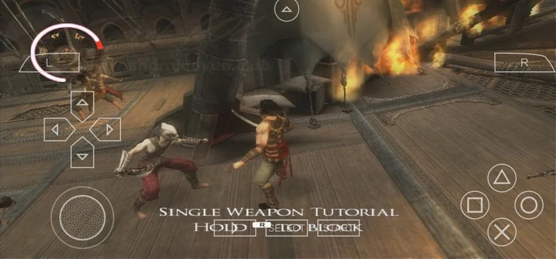 Captura de tela da jogabilidade de Prince of Persia: Revelations 4