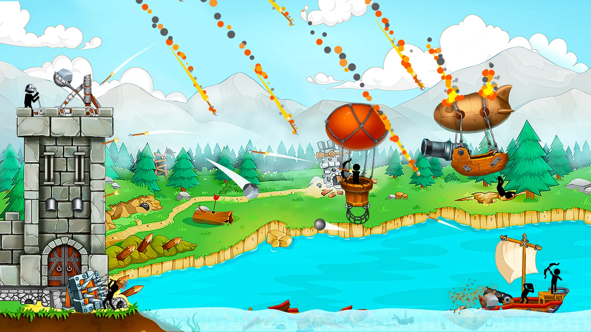 The Catapult: Stickman Pirates in-game preview 3