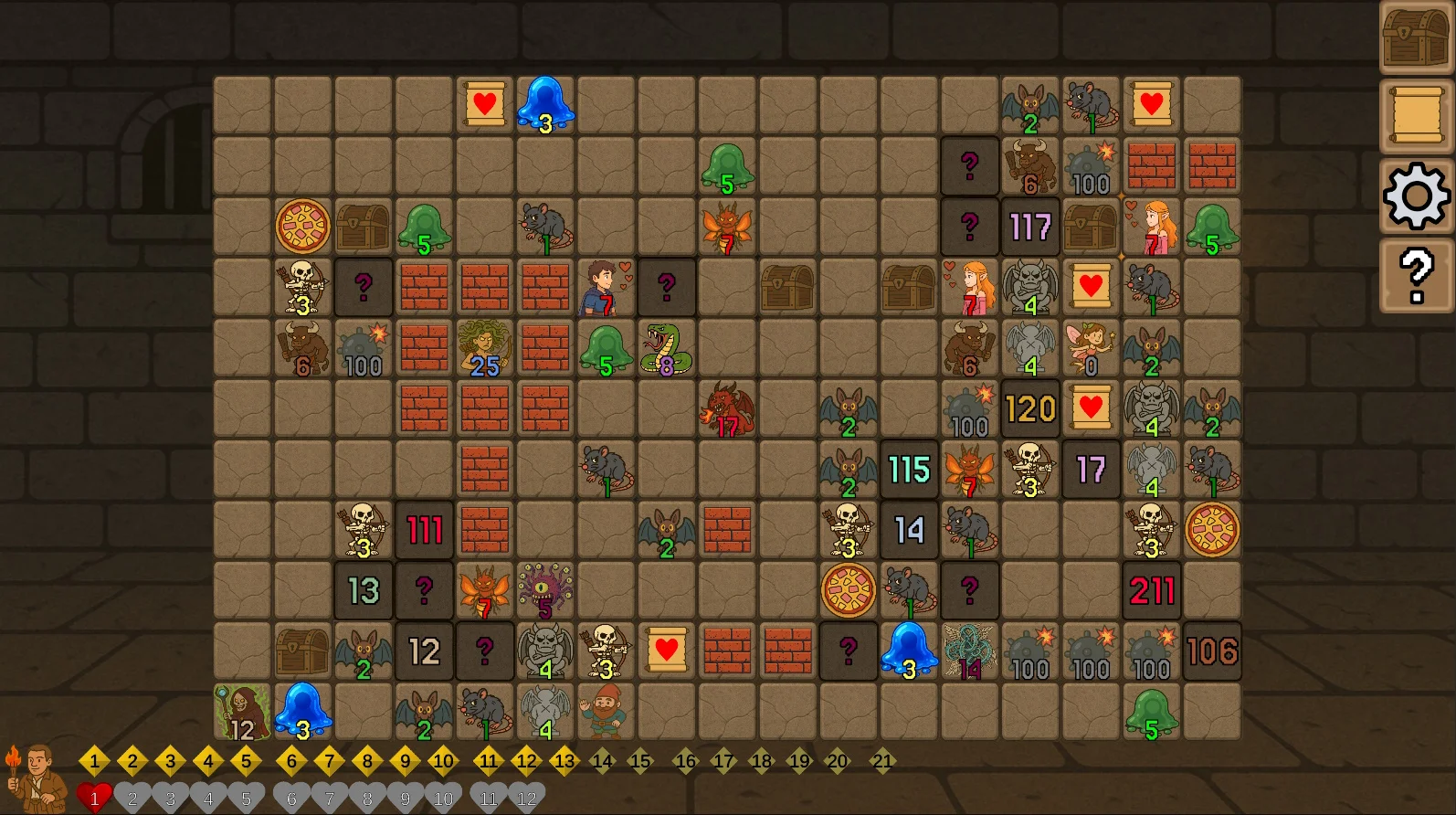 DungeonSweeper gameplay preview 5