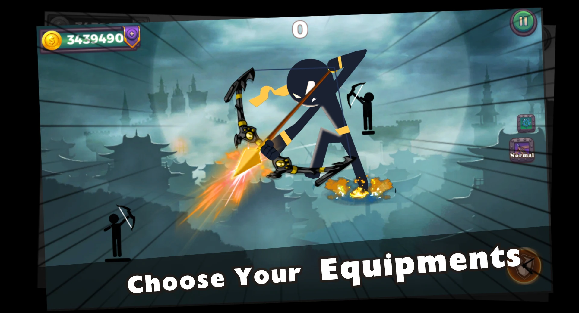 Archer Stickman Game captura de tela 1