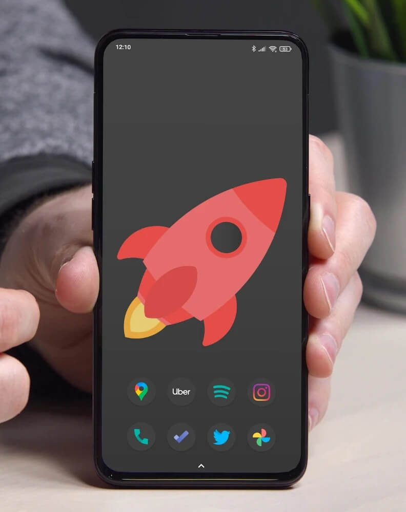 Tangkapan layar Black Pie - Icon Pack 3