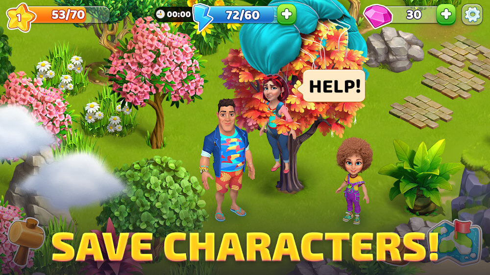 Tangkapan layar gameplay Bermuda Adventures Island Farm 3
