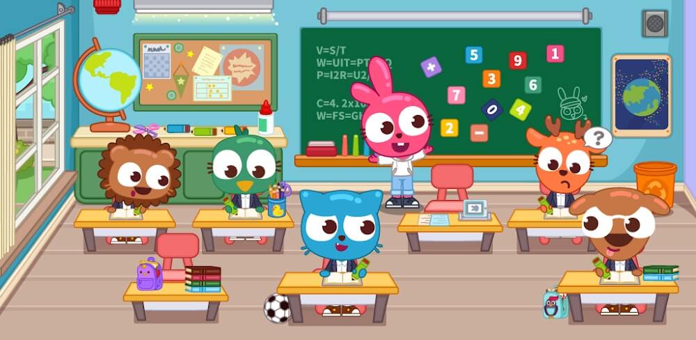 Captura de Pantalla del Gameplay de Papo Town School Life