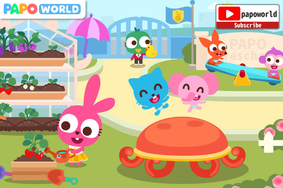 Captura de pantalla del gameplay de Papo Town Preschool 2