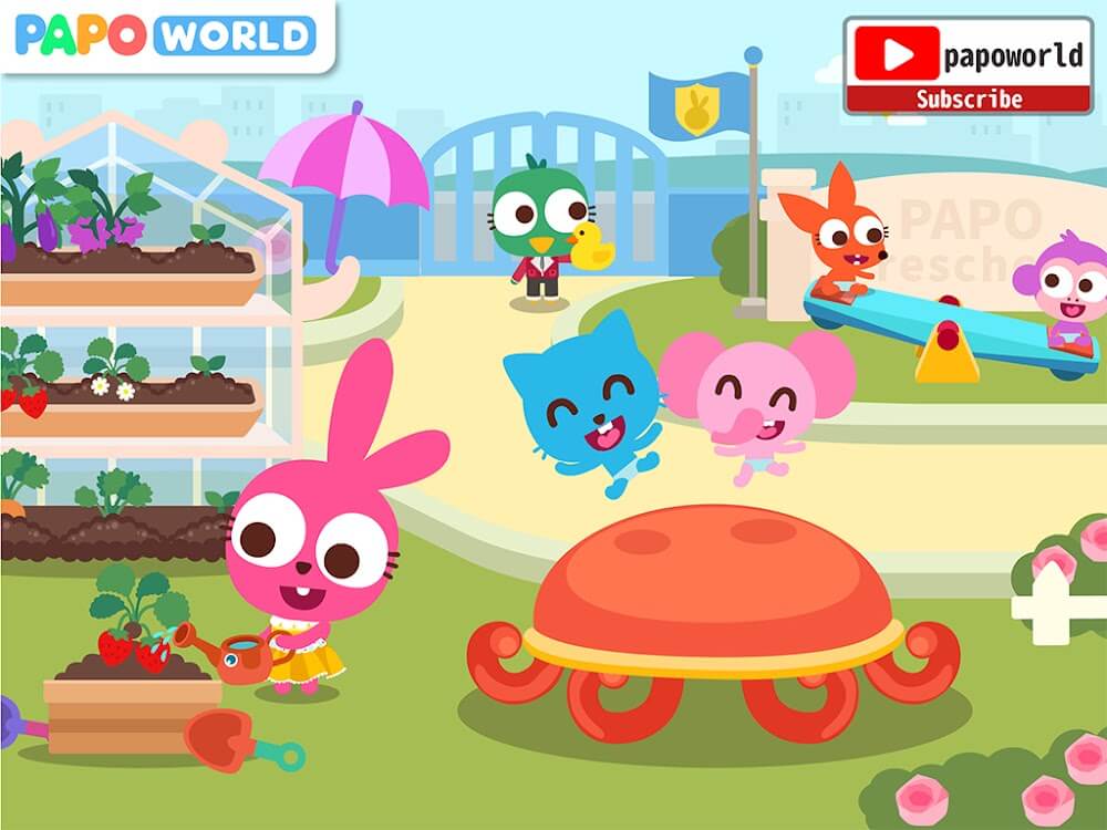 Captura de pantalla del gameplay de Papo Town Preschool 3
