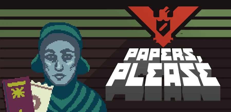 Tangkapan layar gameplay Papers Please 1