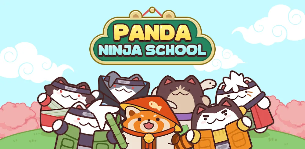 Captura de tela de jogabilidade 1 de Panda Ninja School