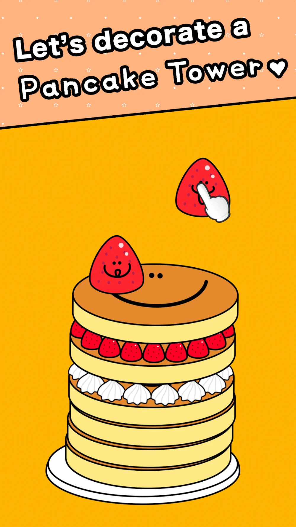 Tangkap layar dalam game Pancake Tower Decorating 2