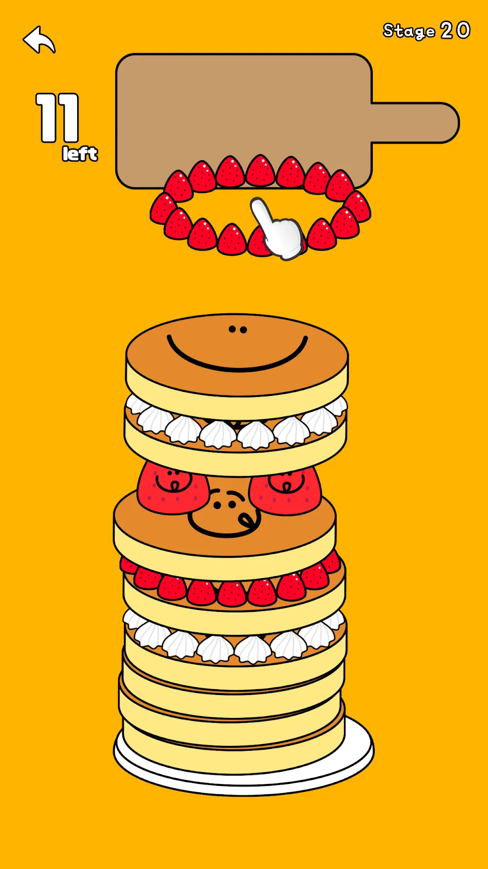 Tangkap layar dalam game Pancake Tower Decorating 3