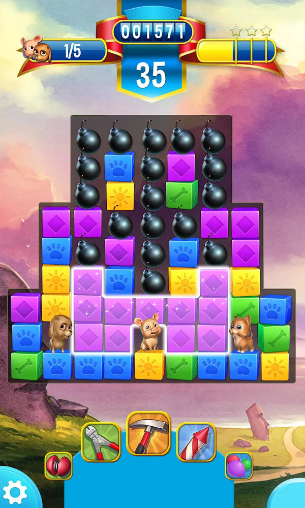 Pet Rescue Saga gameplay screenshot 3