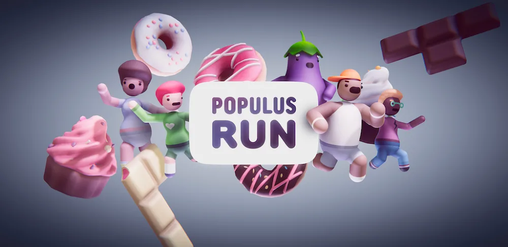 Tangkapan layar gameplay Populus Run 1