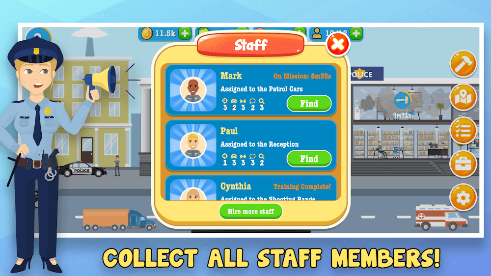 Police Inc: Tycoon Police Stat preview 5