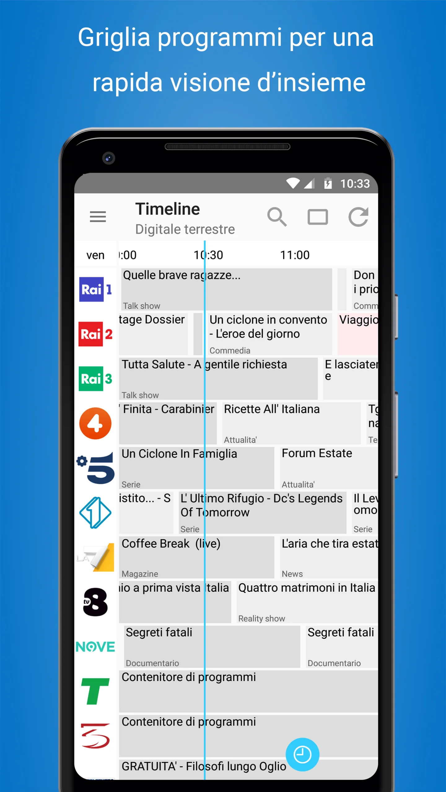 Captura de pantalla 5 de la guía de televisión italiana CisanaTV+