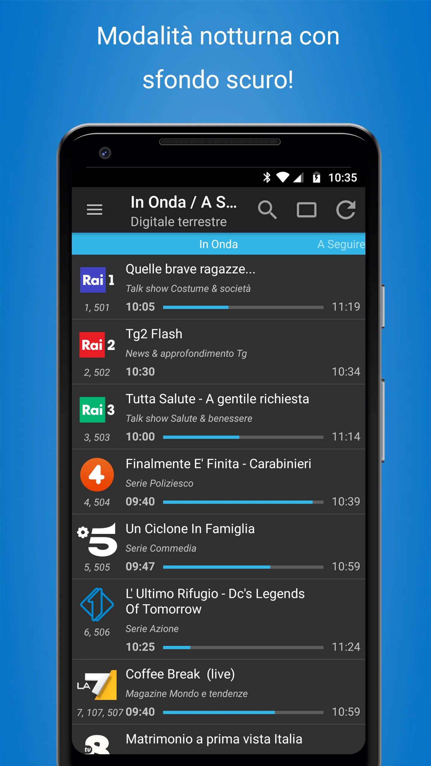 Captura de pantalla 4 de la guía de televisión italiana CisanaTV+