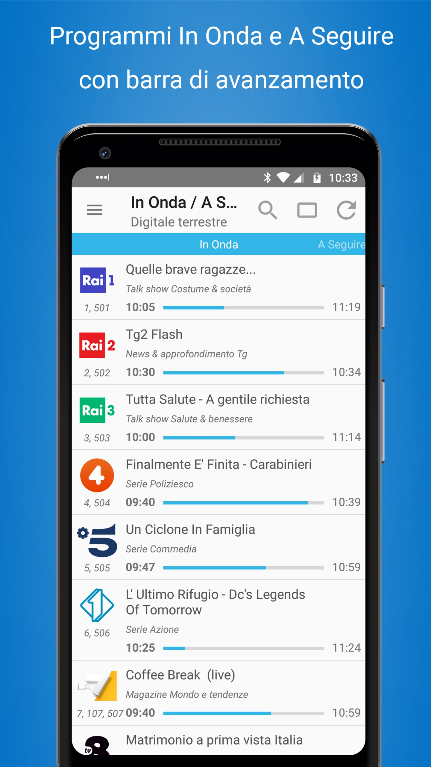 Captura de pantalla 2 de la guía de televisión italiana CisanaTV+