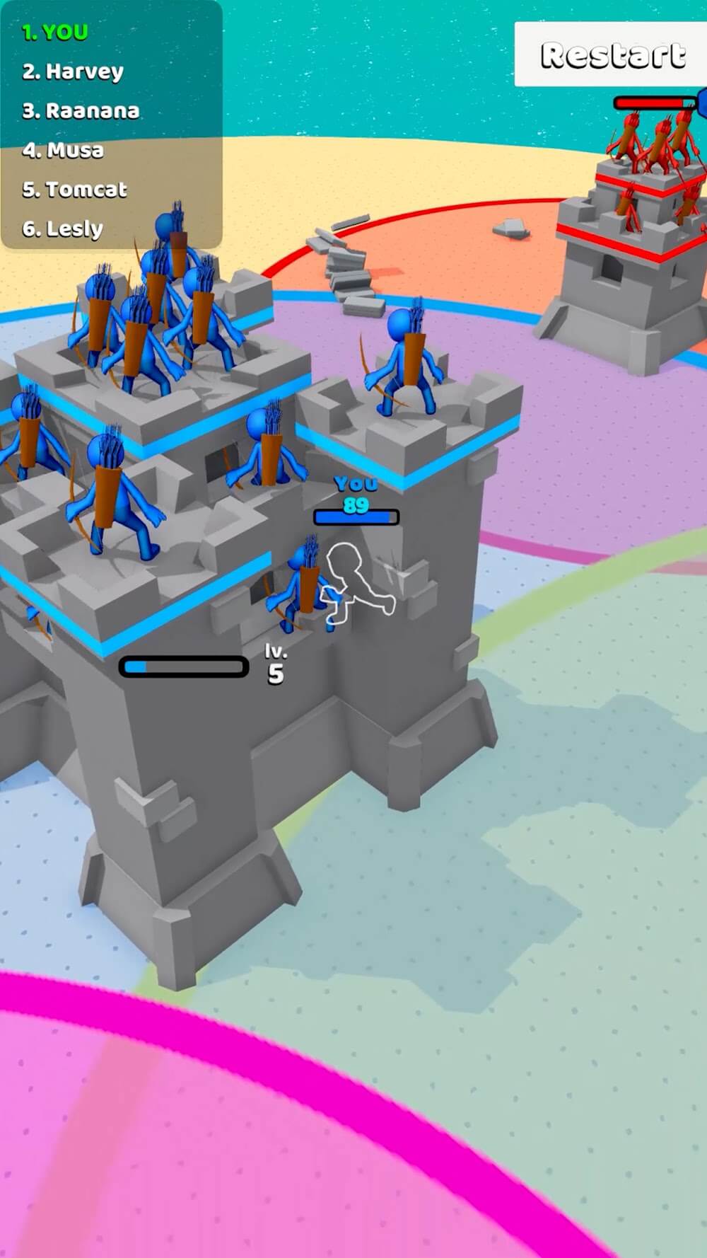Captura de pantalla del juego Outdo.io 3D 7