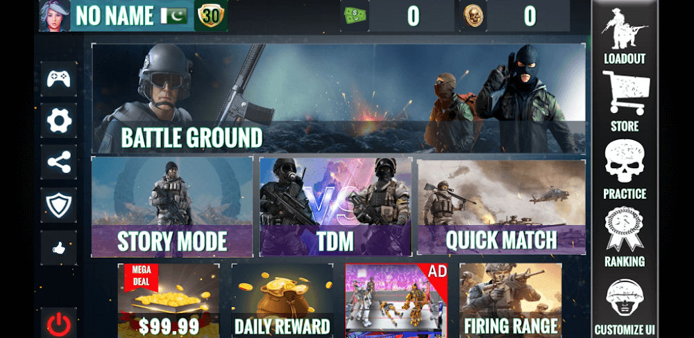 Tangkapan layar War Fighter 3D 1