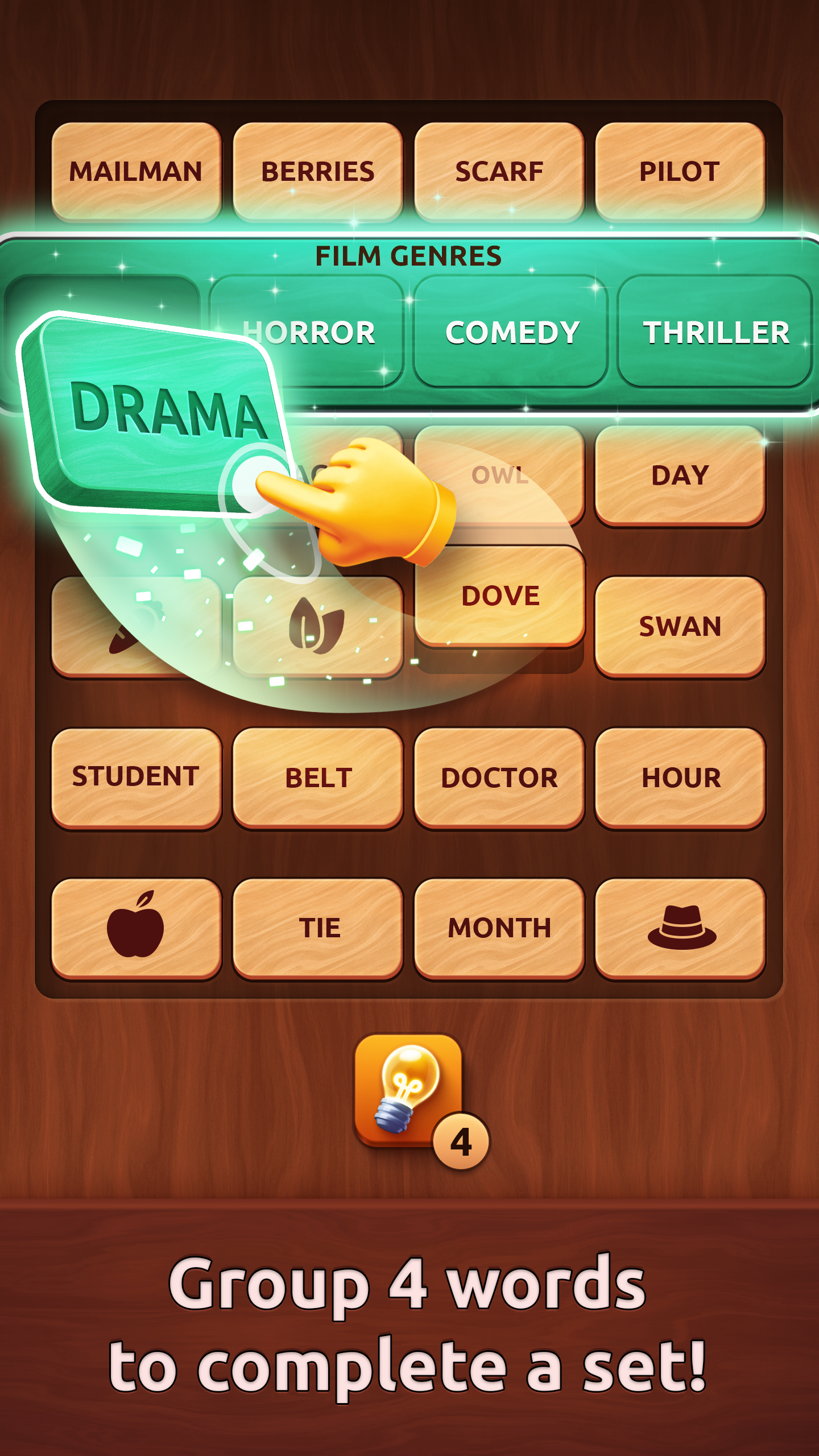 Preview gameplay Associations – Colorwood Game 2