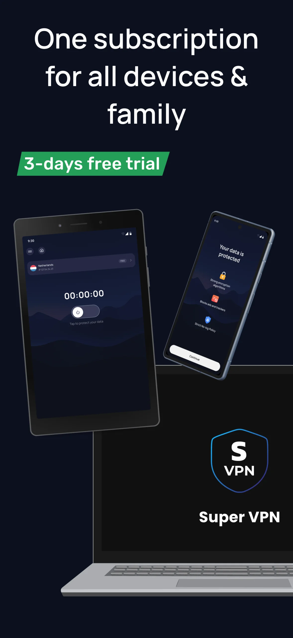 Vista previa de la app Blazar VPN: Super Fast Connect 3