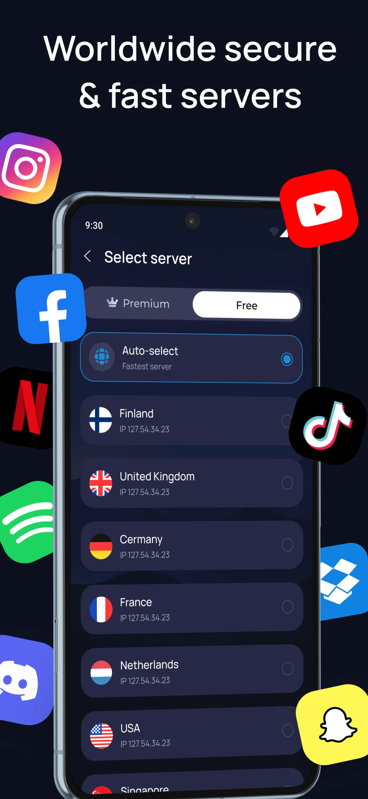 Vista previa de la app Blazar VPN: Super Fast Connect 5