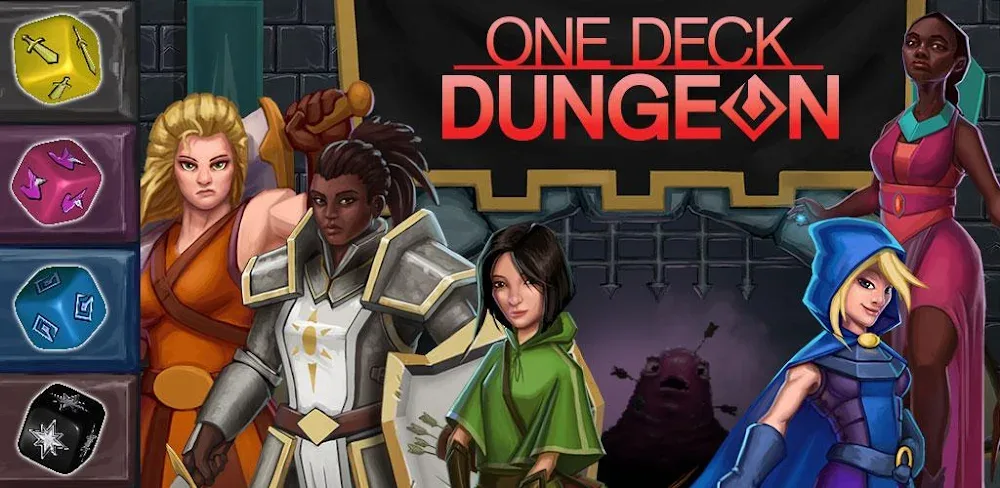 Tangkapan layar gameplay One Deck Dungeon 1