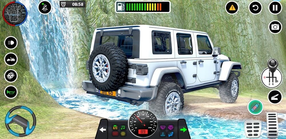 Captura de pantalla 1 de Offroad Jeep Driving Games 3D