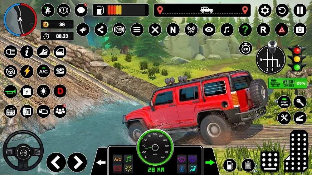 Offroad Jeep Driving & Parking captura de pantalla 4