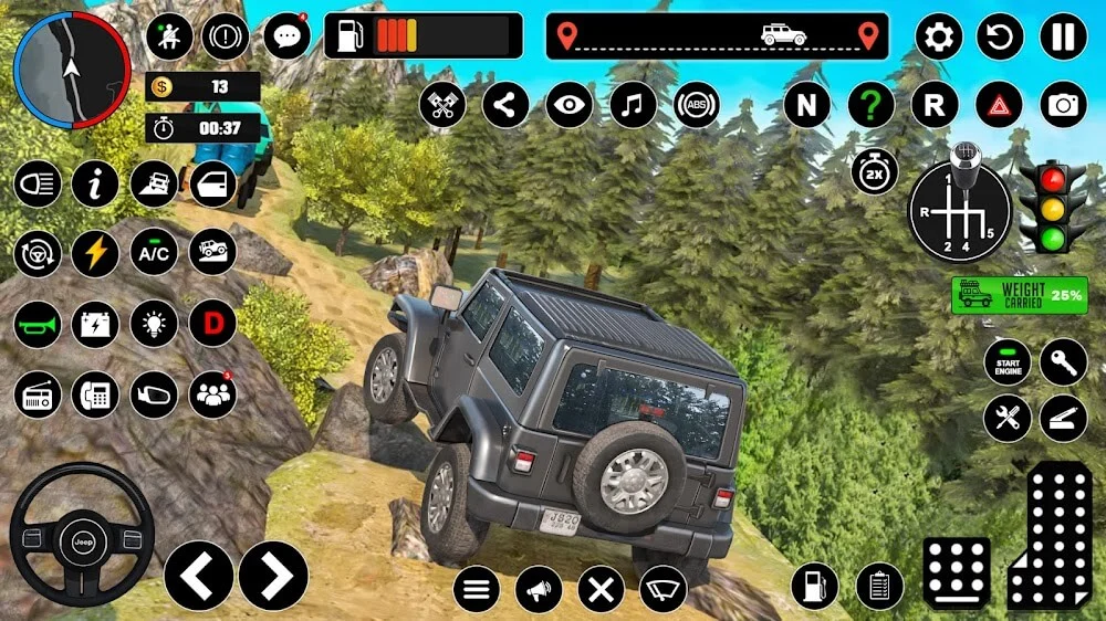 Offroad Jeep Driving & Parking captura de pantalla 3