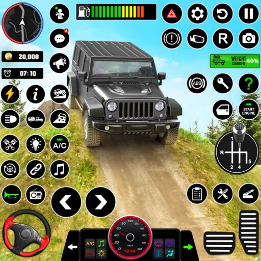 Offroad Jeep Driving & Parking captura de pantalla 2