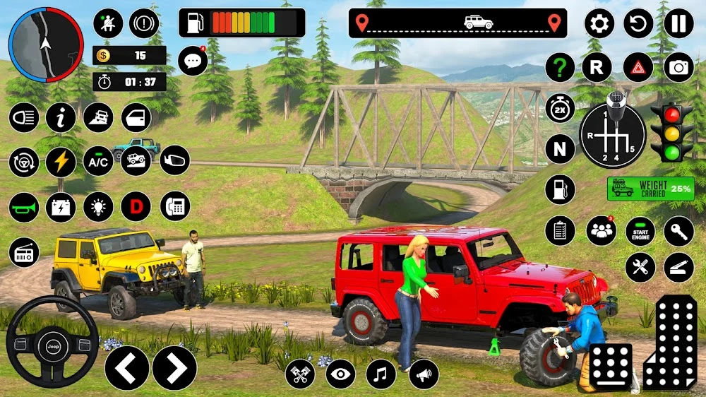 Offroad Jeep Driving & Parking captura de pantalla 7