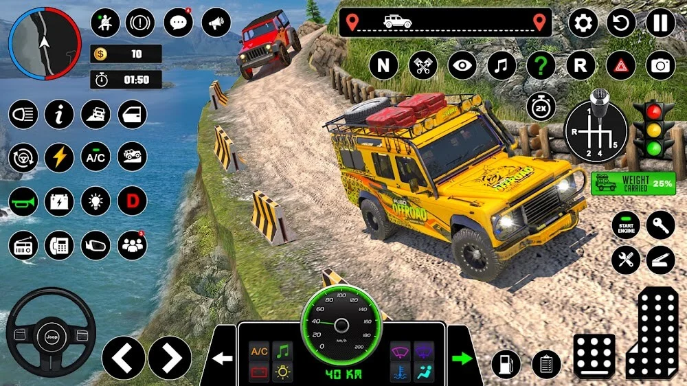 Offroad Jeep Driving & Parking captura de pantalla 5