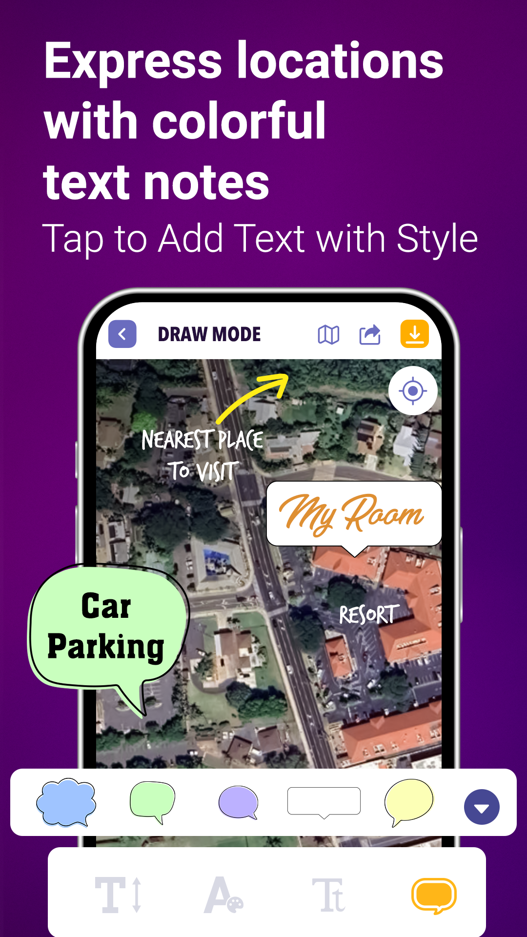 Draw on Map: Sketch Anything - Vista previa de la aplicación 2